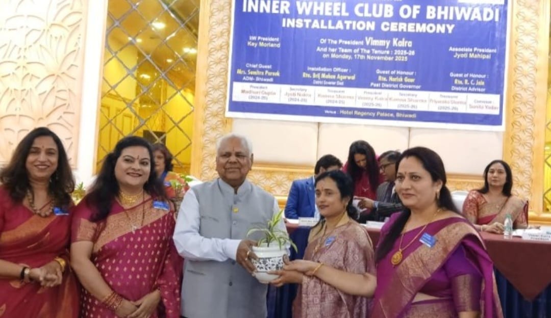 Foundation ceremony of Inner Wheel Club Bhiwadi concluded, new team took charge