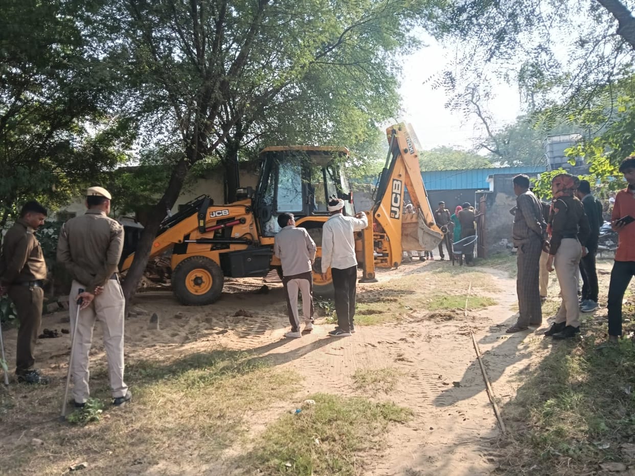 Illegal encroachment removed from Panchayat land