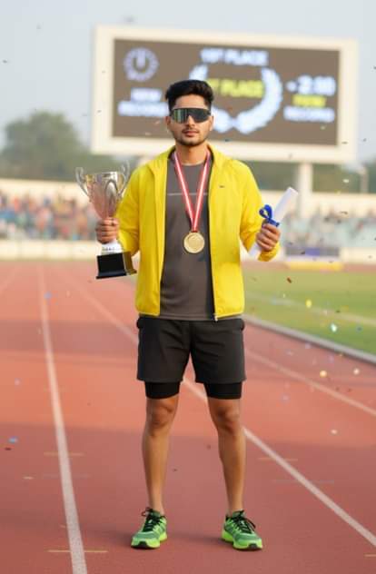 Birendra won the gold medal in the 400m relay