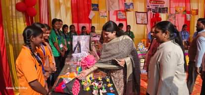 Models displayed at the science exhibition