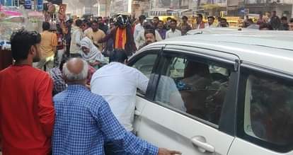 The driver suffered a stroke and the car collided with several vehicles.