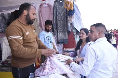 Pashmina shawls, which take five to six months to prepare, are attracting tourists at the crafts fair.