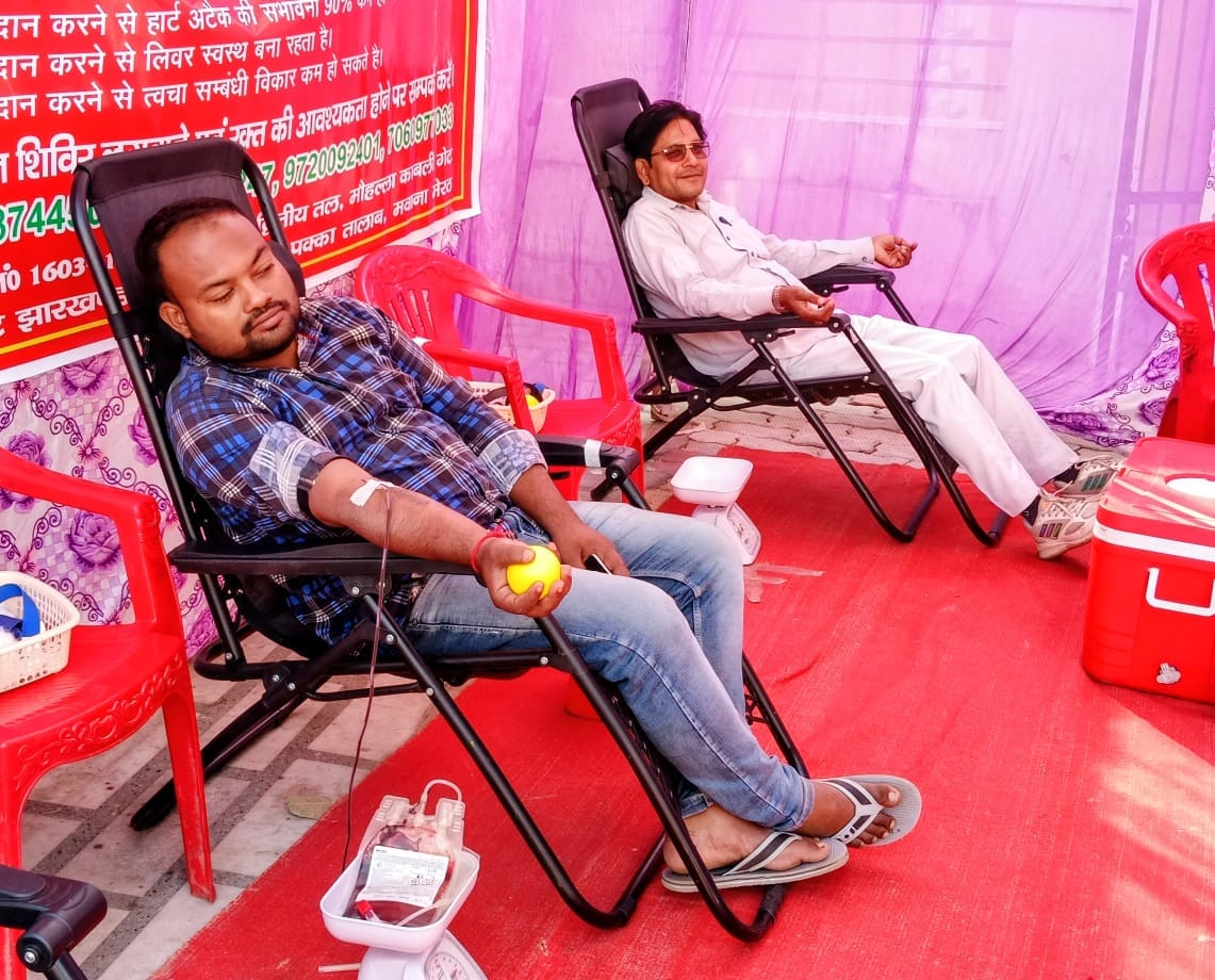60 units of blood were donated in the camp.