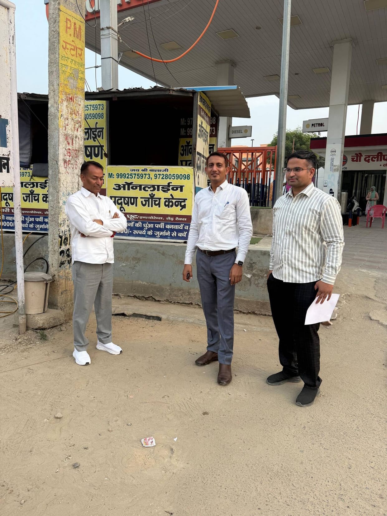 The teams conducted surprise inspections of pollution testing centres and seized a machine from one centre after finding defects.