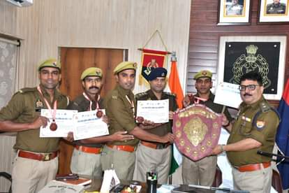 Badaun police raised their prestige in the state level shooting competition
