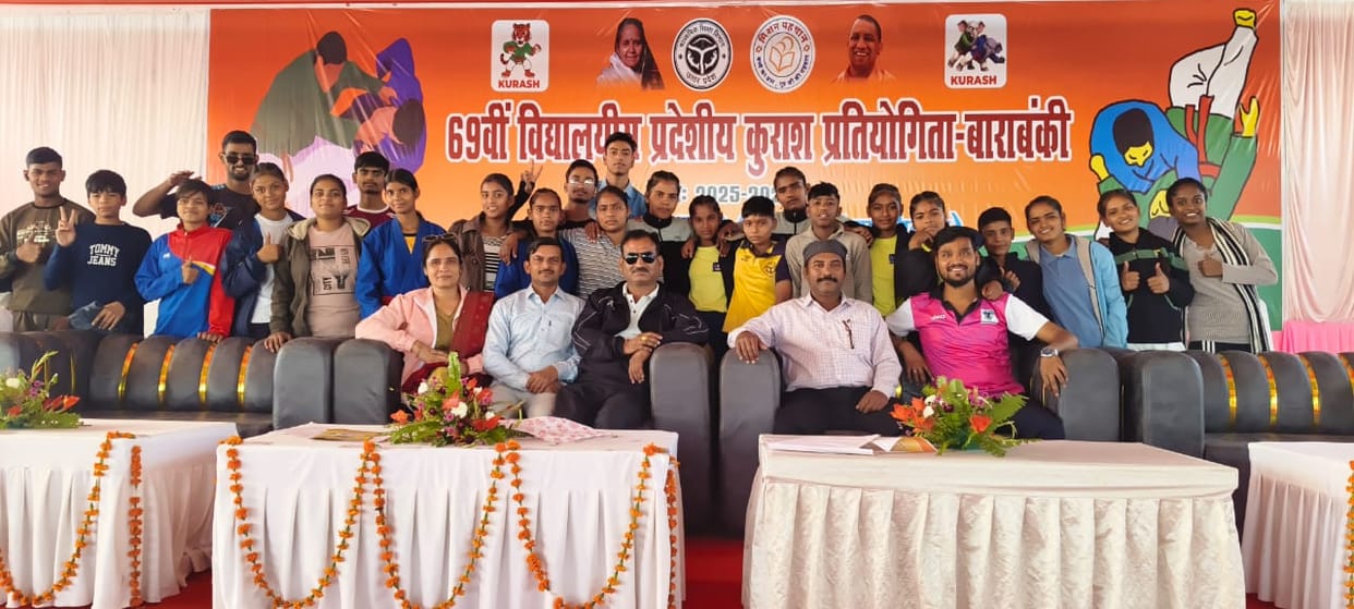 Players from Agra division won 22 medals.