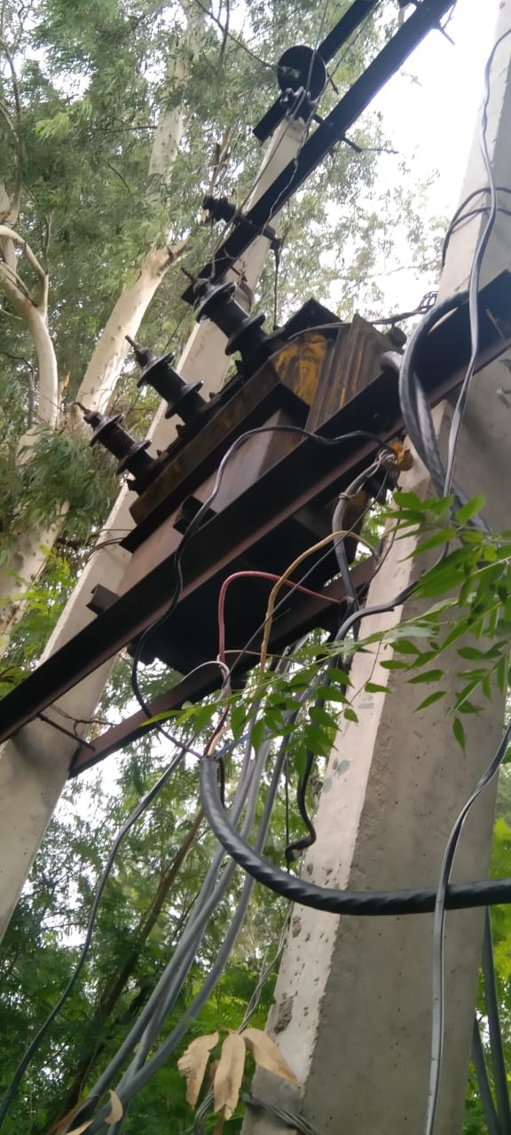 Electricity supply was disrupted for 9 hours due to breakage of electric pole and cable.
