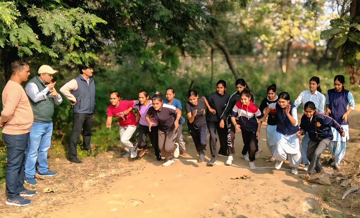Prashant first in running and long jump