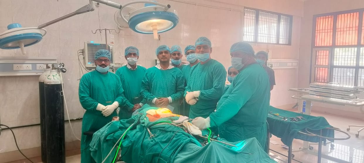 Successful gall bladder operation done through telescope on Ayushman card holder patient