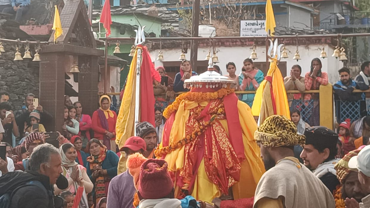 Madmaheshwar's palanquin reached Rakeshwari Temple, Ransi