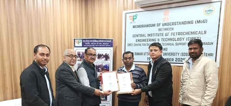 Agreement signed between CIPET and Shridev Suman University