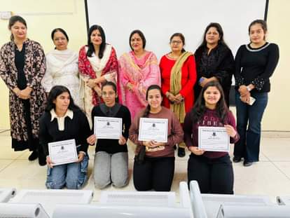 Neha stood first in Power Point Presentation