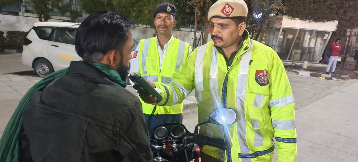 challans issued for drunk driving