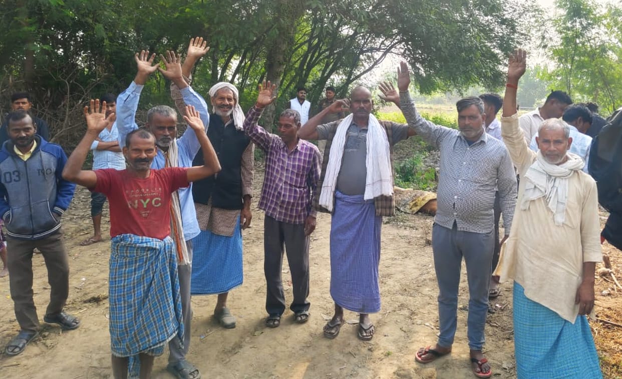Leopard devoured a calf, villagers protested