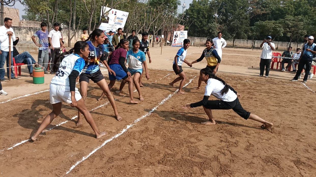 Raipur Nursery team winner in Kabaddi