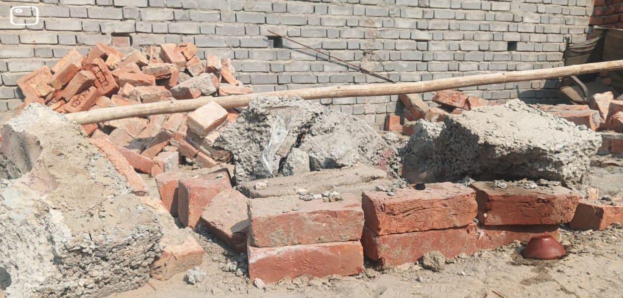 Dispute between two parties over temple site, allegation of desecration of idol