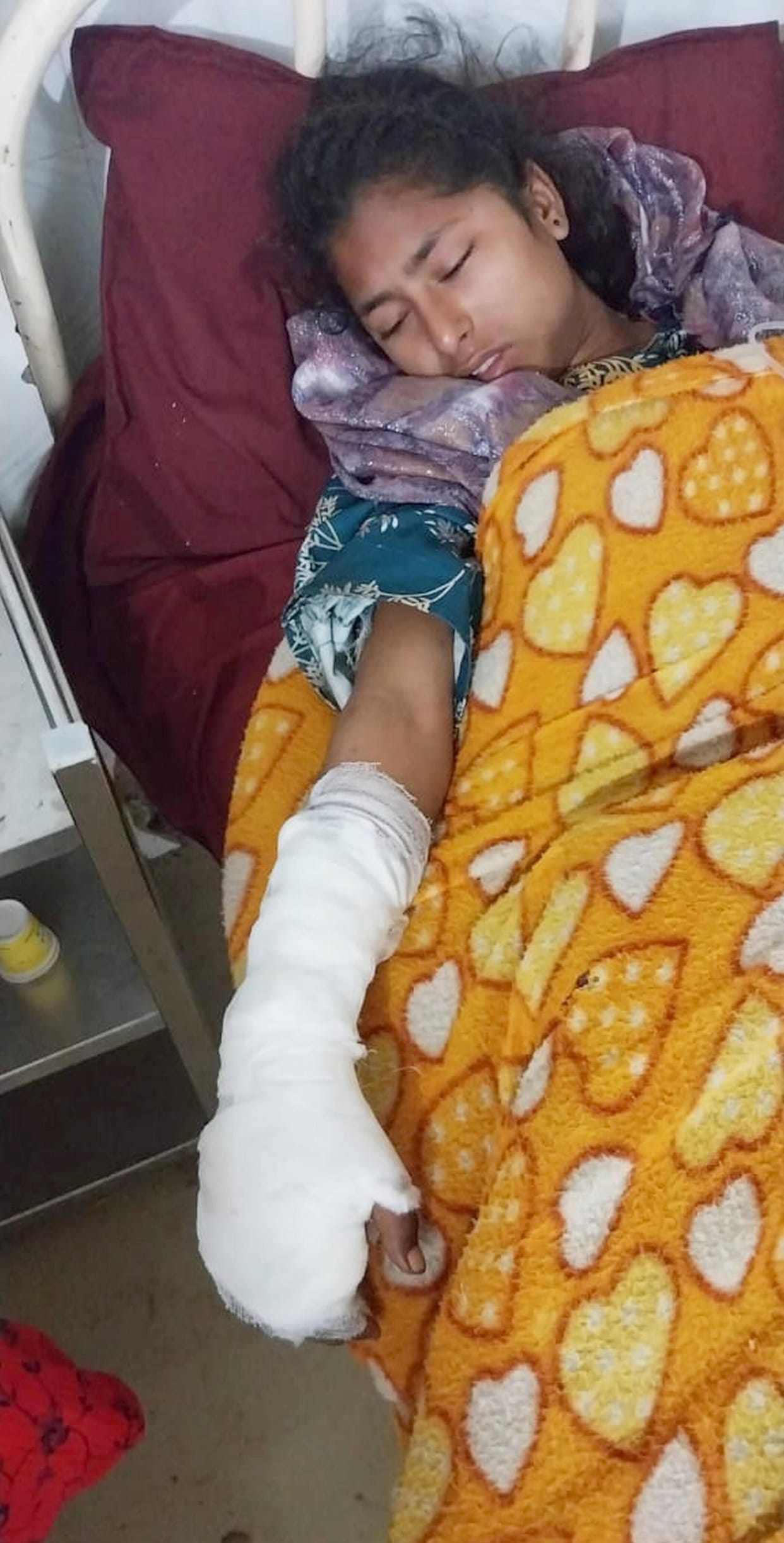 Student alleges teacher beat her for not completing homework... admitted to nursing home