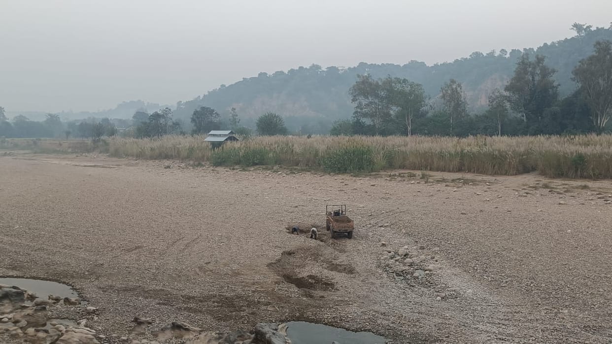 Mafia razing the mountains, digging holes up to 10 feet deep in the ravines