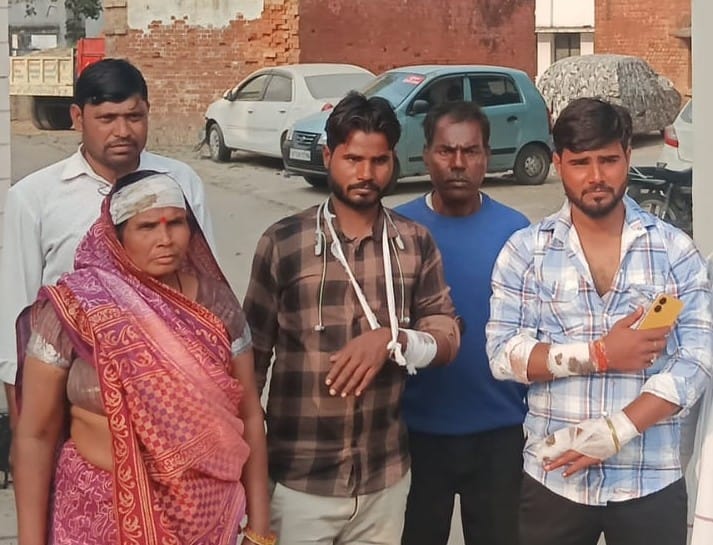 Three people injured in a dispute over planting a peg with a sword