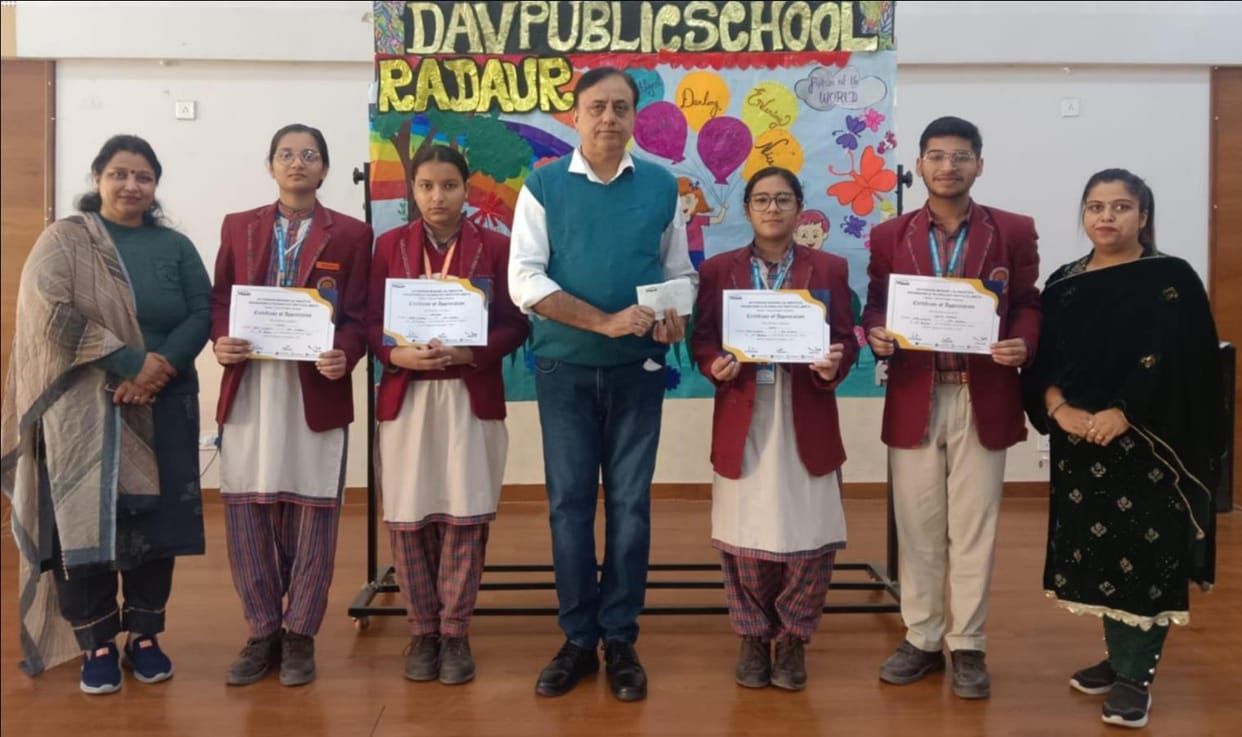 The winning students were honored