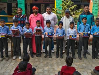 Woolen clothes distributed to needy children in Karela school
