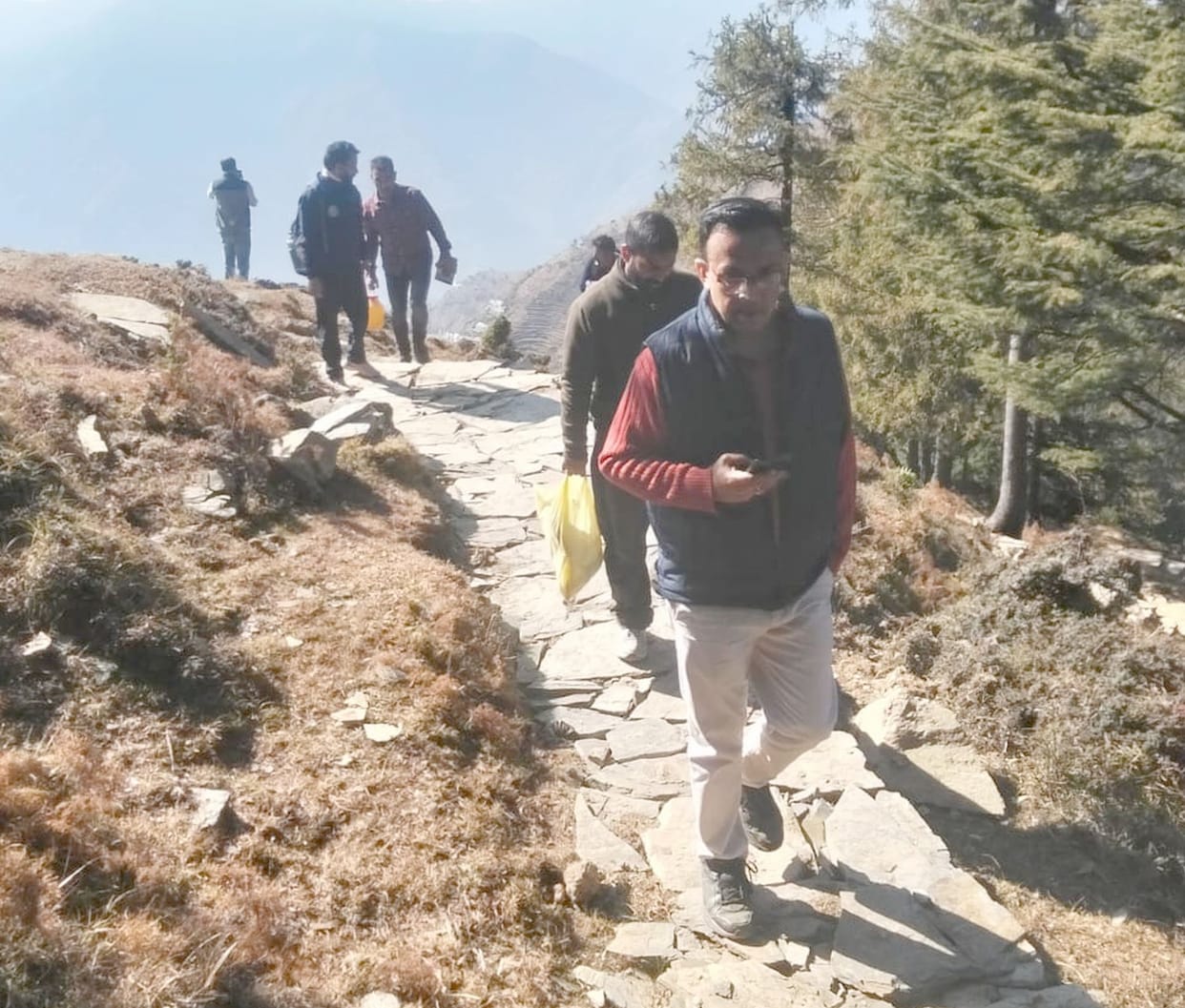 Inspection of ongoing development works in Khabbi Dhar