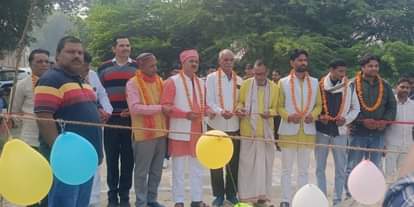 The villagers collected three lakh rupees in donations and built a road.