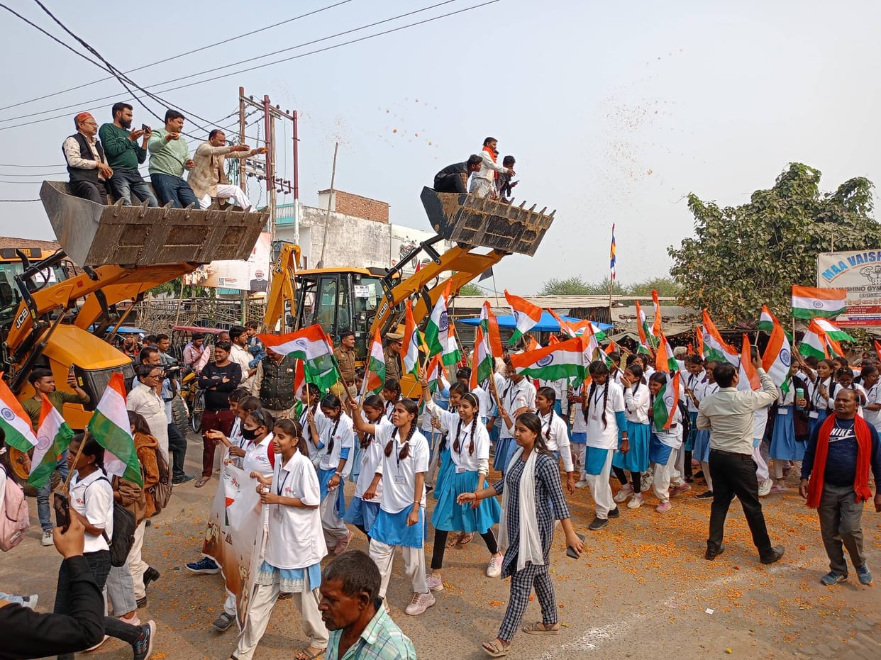 Foot march taken out on Sardar Patel's birth anniversaryFoot march taken out on Sardar Patel's birth anniversary