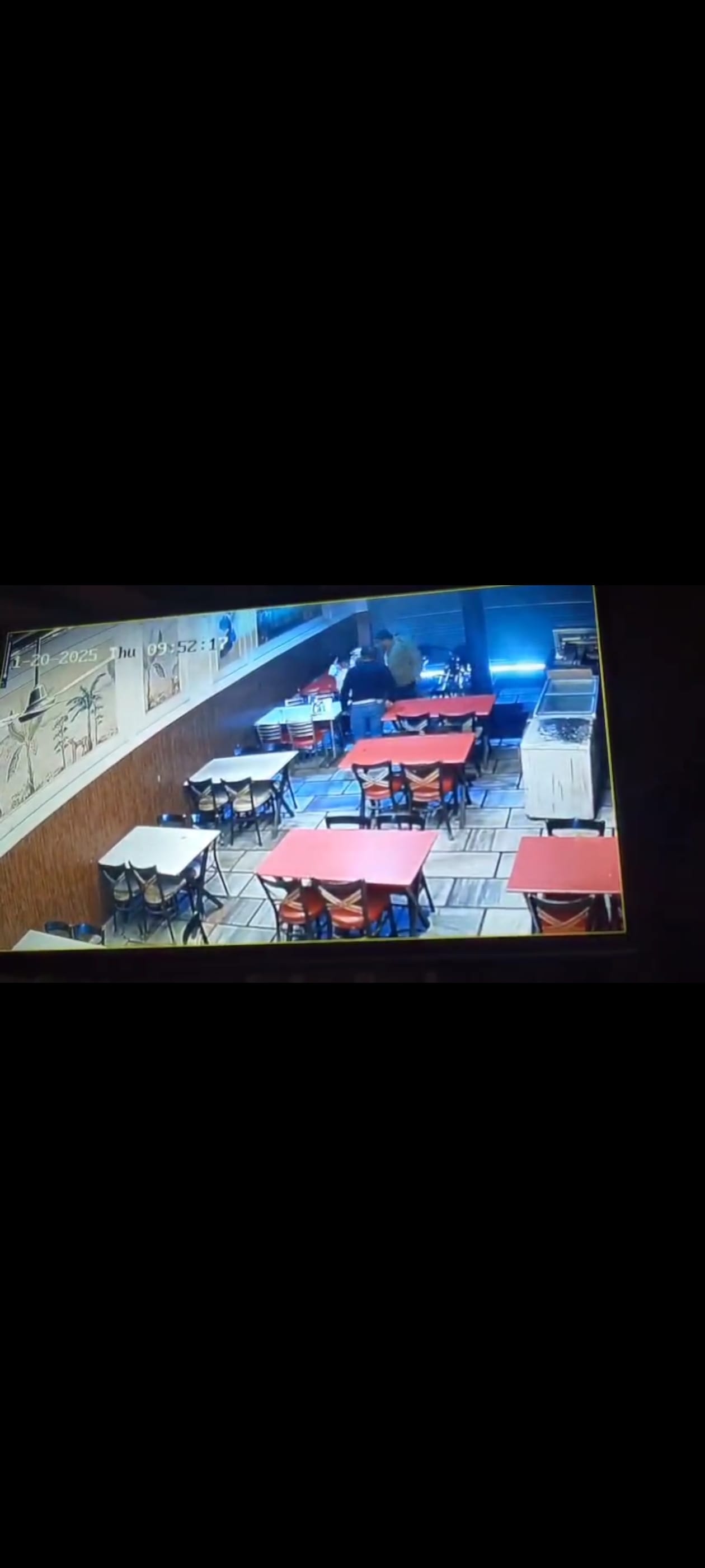 Entered the restaurant and assaulted the staff.