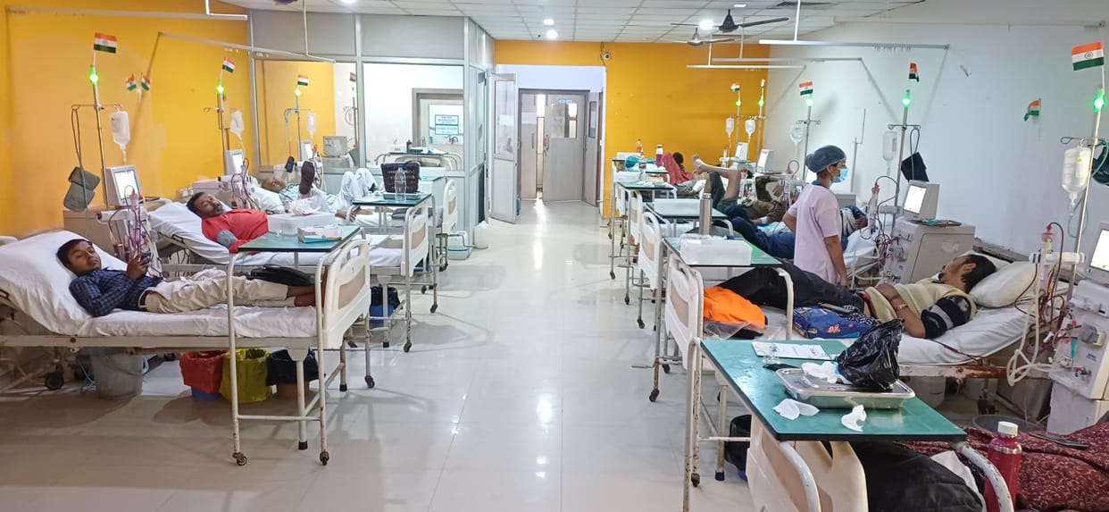 The needy can also get free dialysis done at the district hospital.