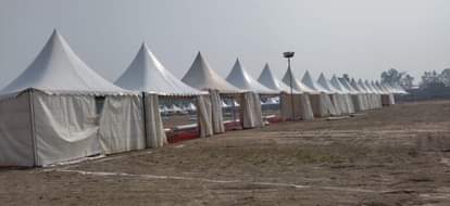 Preparations for the Prime Minister's programThe venue will be modeled after the Anandpur Sahib Gurudwara, offering a Gurudwara experience upon arrival.