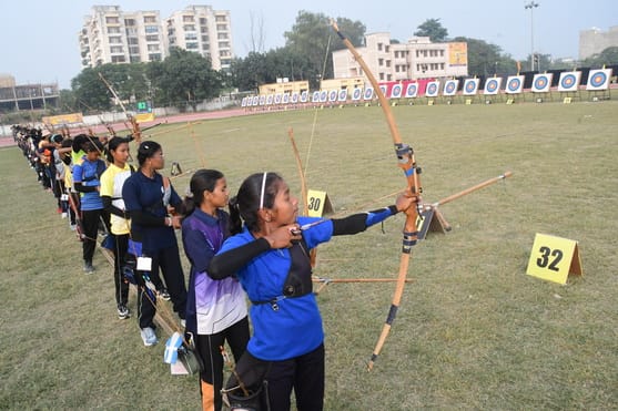 School Archery: Aryan shot 72 arrows in the recurve round and scored 699 out of 720.