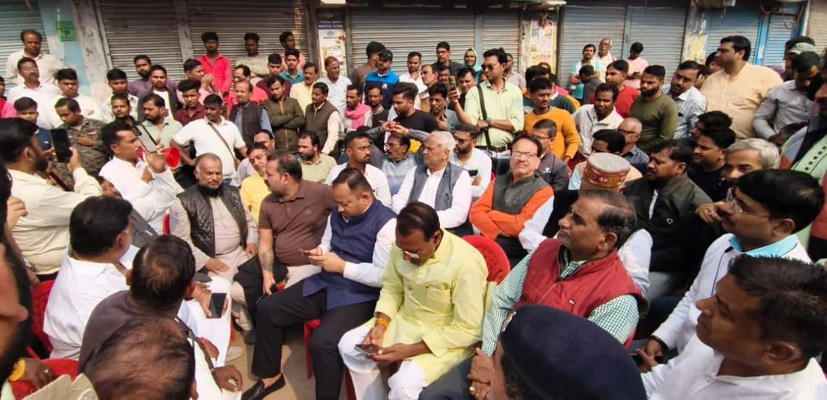 Traders closed their shops in protest against the murder.