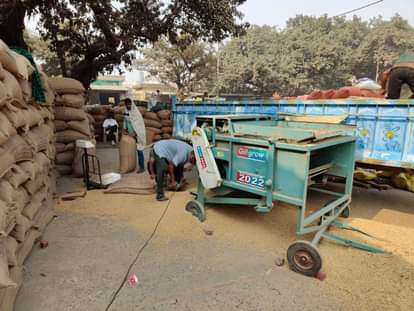 There is excitement at commission agents, silence at paddy purchasing centers