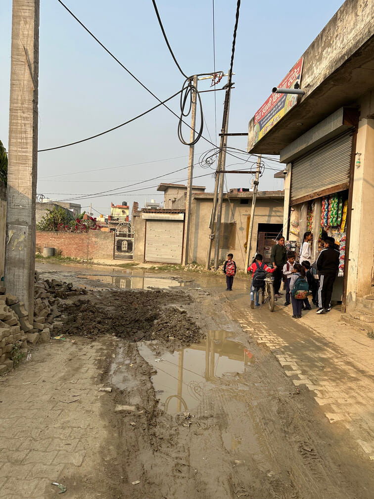 Sewer line leaks again in Saidpura, villagers upset