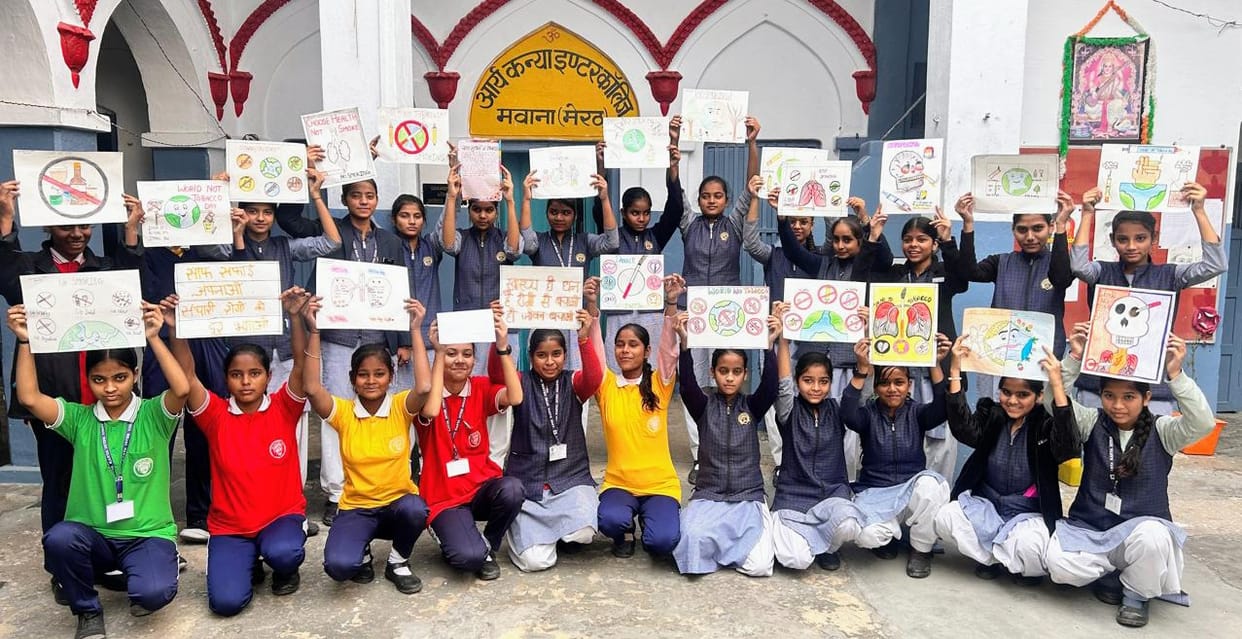 Amara and Mansi first in poster competition