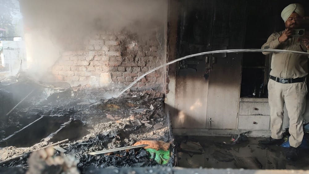 Two fire incidents in the district headquarters, causing a loss of Rs 3.5 lakh