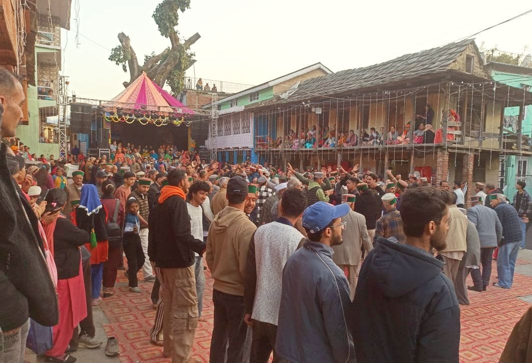 Traditional dance was the main attraction at the Budhi Diwali fair in Nirmand