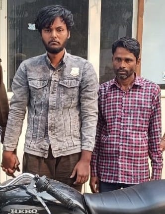 Two youths caught with stolen bike