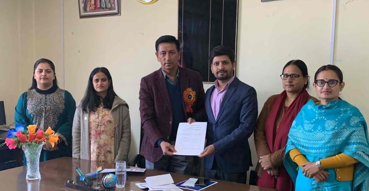 Chaupal College receives certificate of tobacco-free educational institution