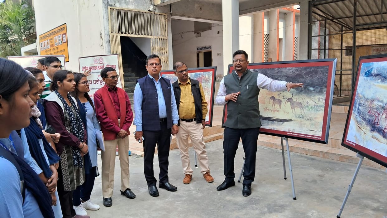 Exhibition organised at HRPG College on World Heritage Day