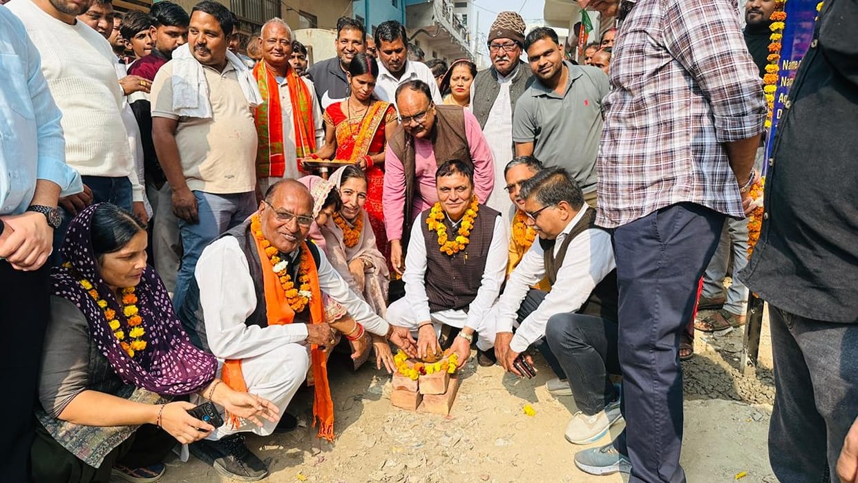 Drains and streets will be built in Chhotu Ram Nagar at a cost of Rs 1 crore.