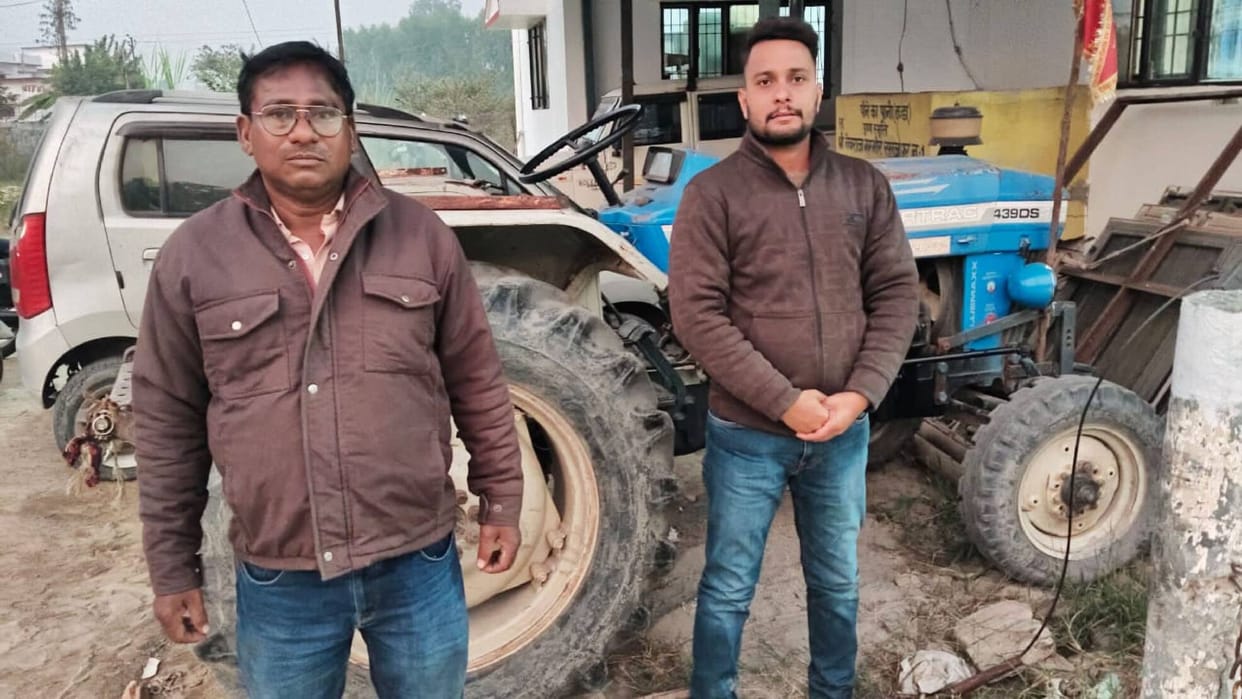 The administration confiscated the tractor of a big defaulter.