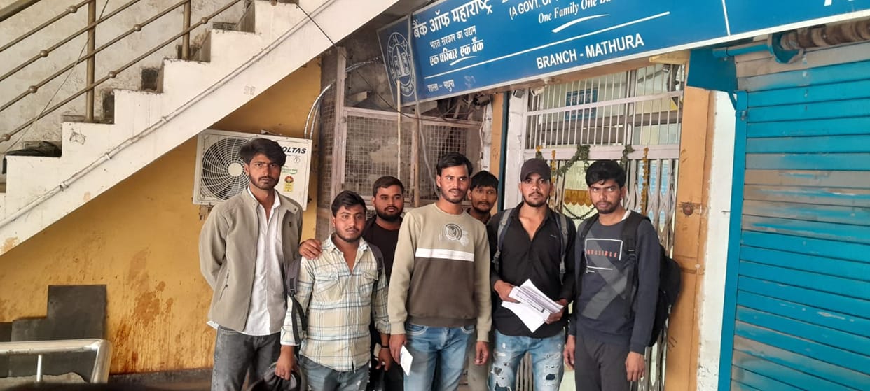 3 crore rupees were deposited into two dozen accounts of laborers.