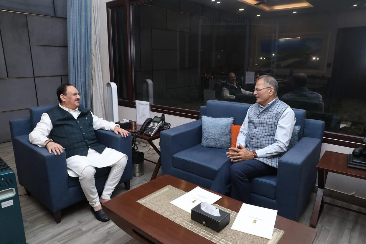 Leh, LG Kavinder Gupta, Meet with JP Nadda, Discuss on Health Services