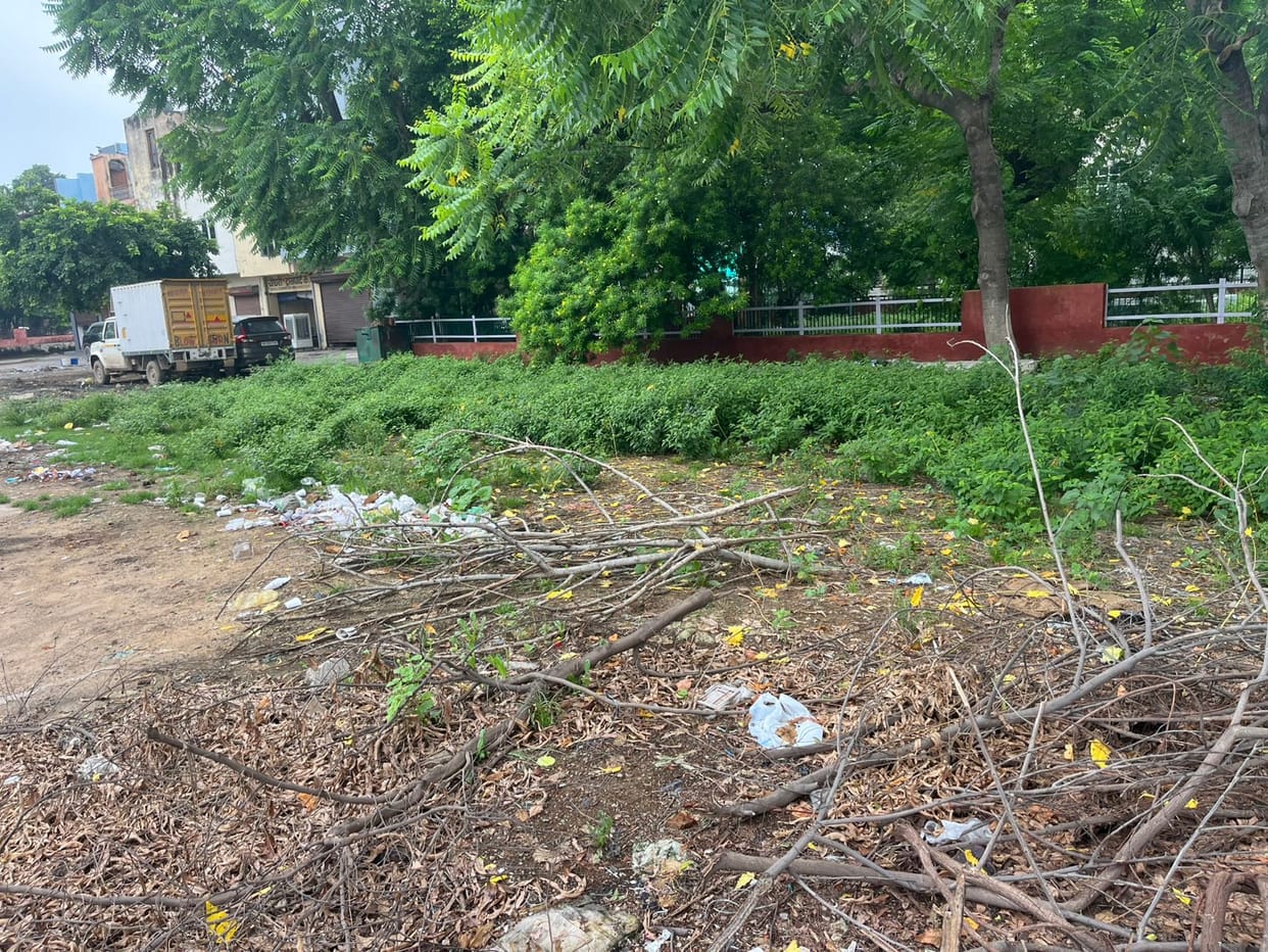 New grain market park is in bad condition, people are worried