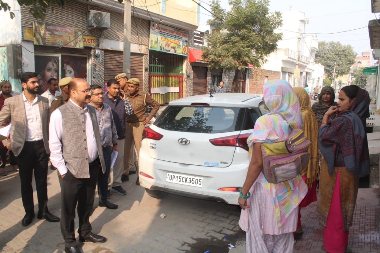 Namo Bharat station visit by commissioner, DM