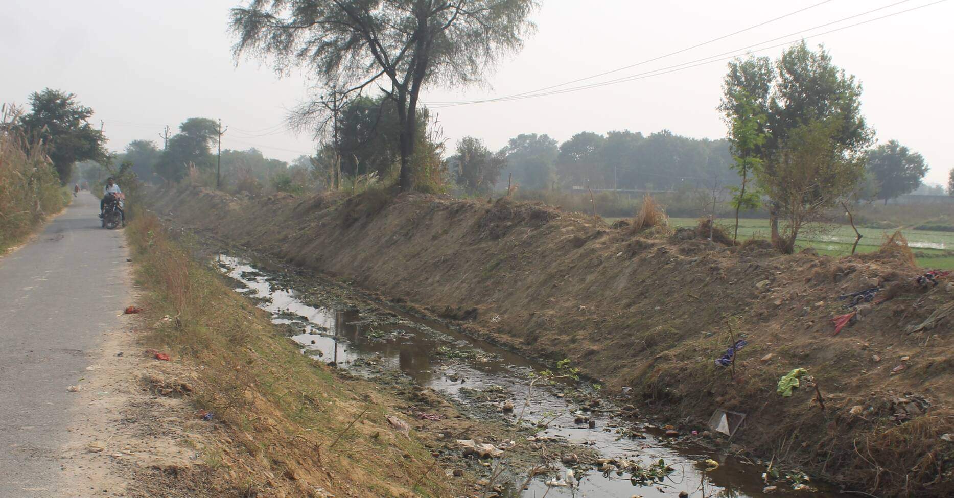 सूखा पड़ा बिसाना रजबहा। 