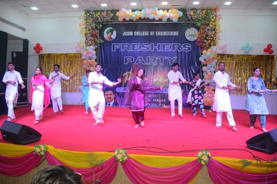 Rahul was selected as Mr. Fresher and Chhavi was selected as Miss Fresher.