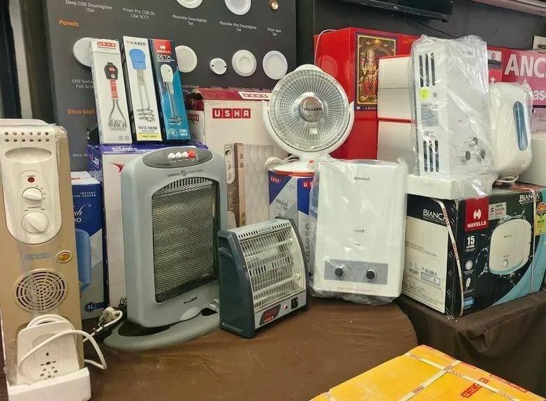 As cold increases, demand for geysers and heaters also increases